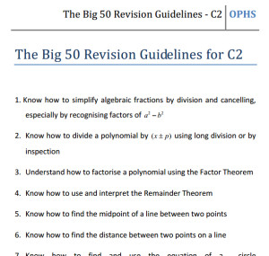 50 Questions you should ask yourself whilst revising for C2